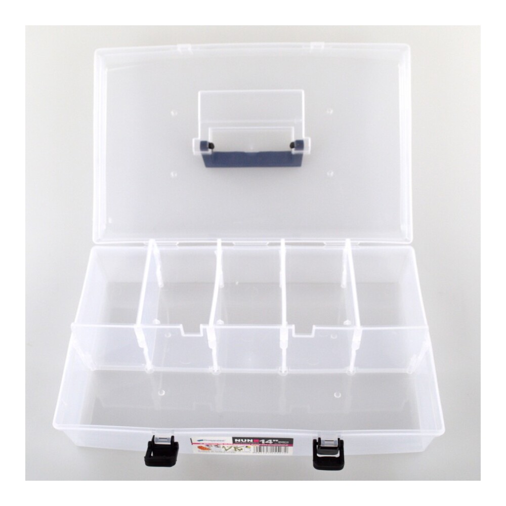 Sortimentskasten, Kleinteilemagazin, Kleinteilebox mit 6 F&auml;chern aus Kunststoff 85x238x359 mm image number 1