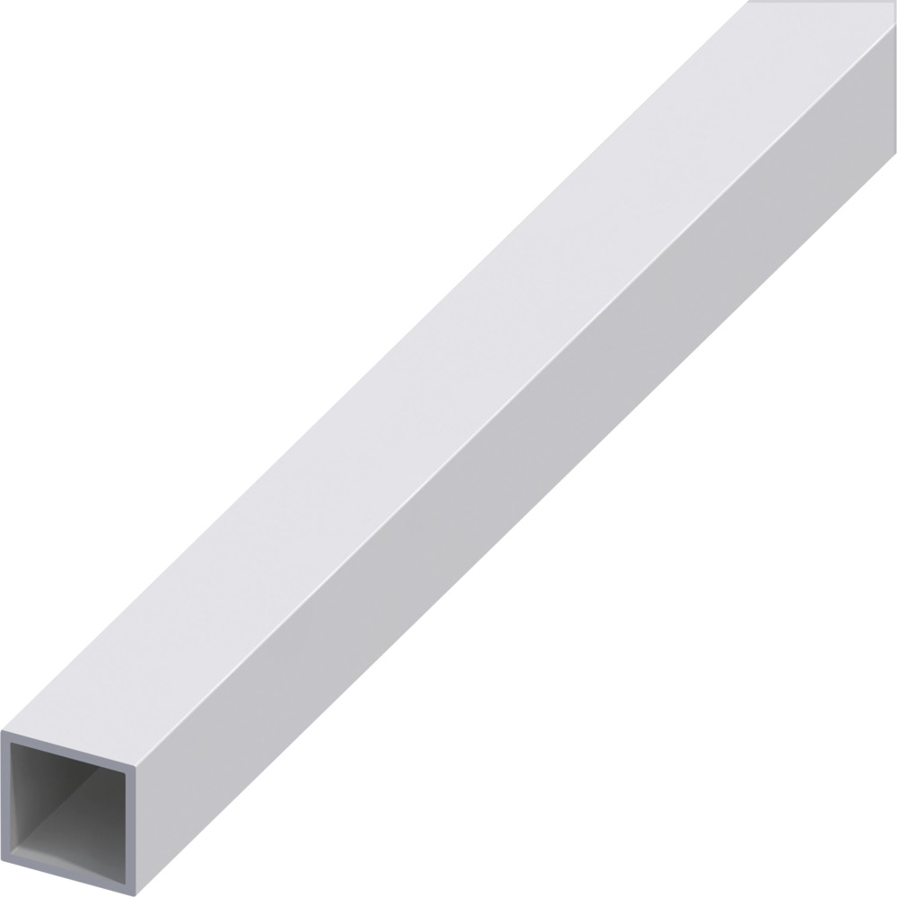 Vierkantrohr Aluminium eloxiert 1000 x 15 x 15 x 1 mm silberfarben