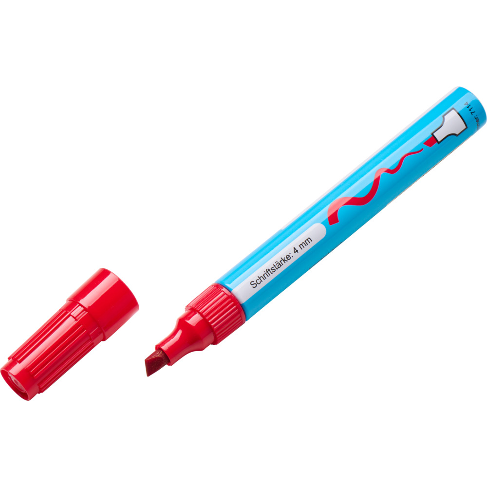 Permanent Marker 3300 rot, eckige Spitze image number 4