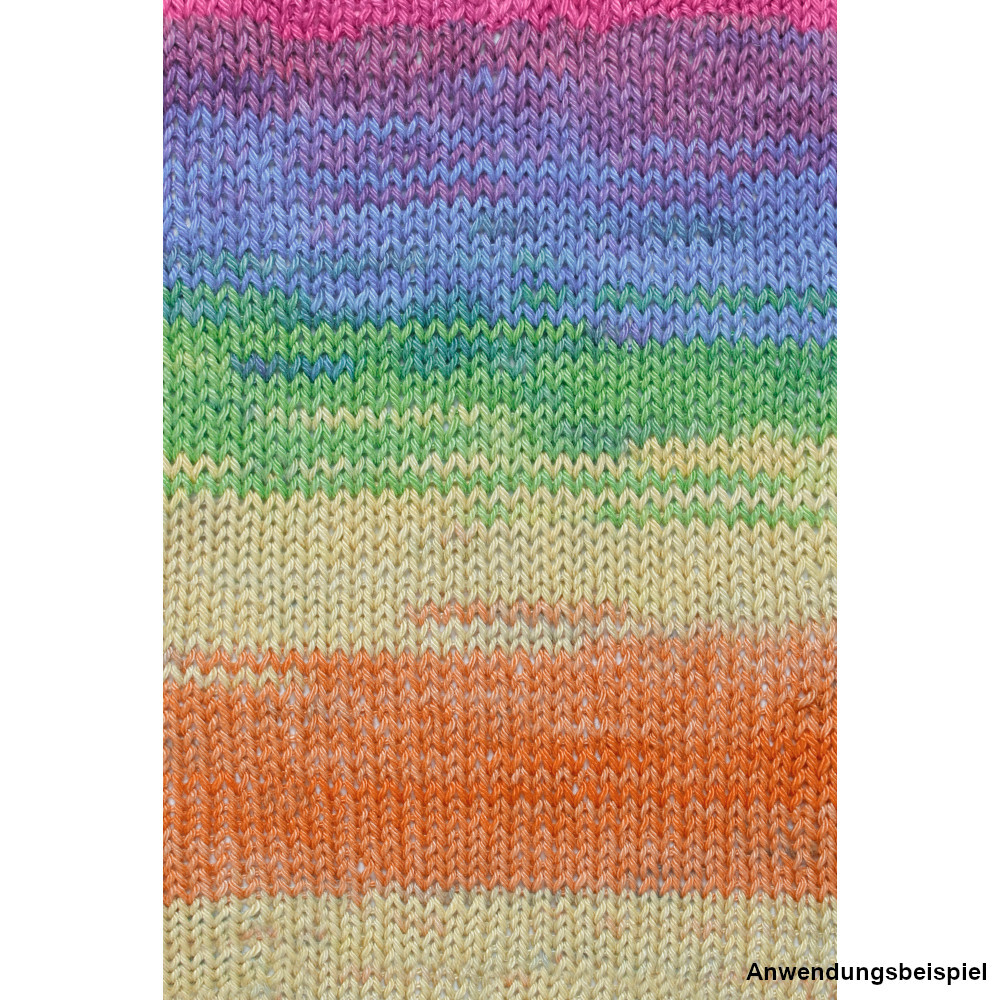 Garn Cotton Quick 100 g, orange-gr&uuml;n-blau-violett image number 2