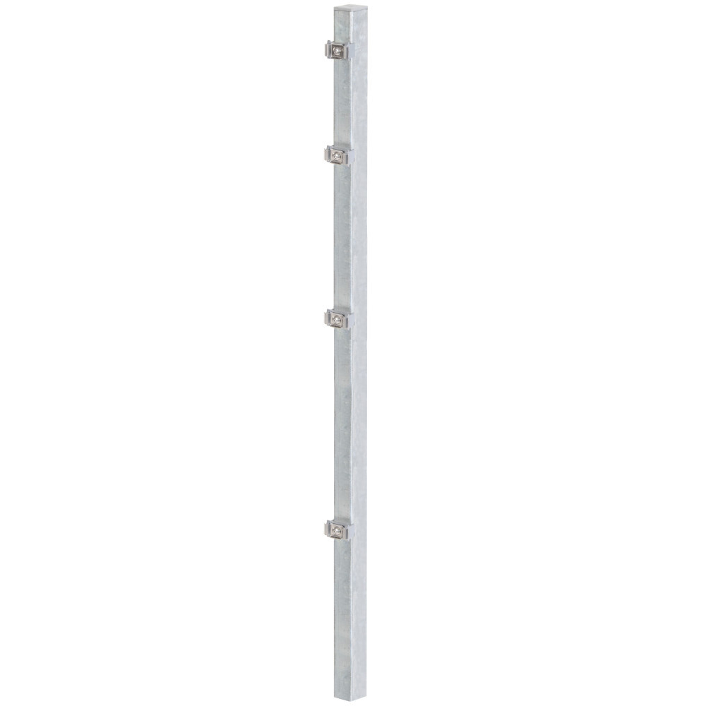Zaunpfosten f&uuml;r Doppelstabmatte 60 x 40 x 1750 mm feuerverzinkt