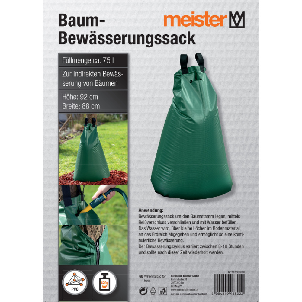Bew&auml;sserungssack 75 Liter  aus PVC 400g/m&sup2; image number 1