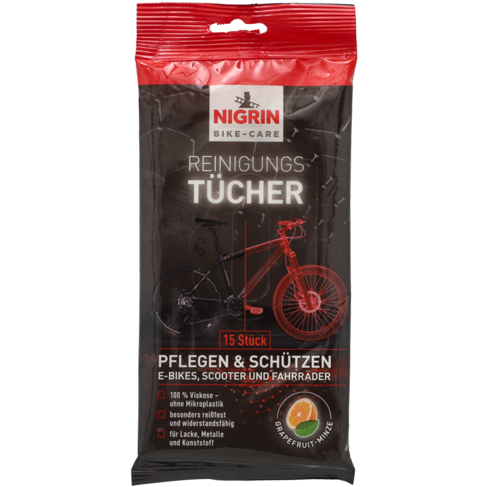 NIGRIN BIKE-CARE Reinigungs- und Pfleget&uuml;cher