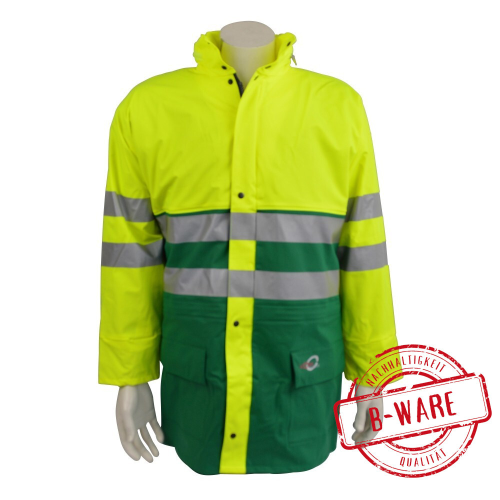 Warnschutz Regenjacke Gr&ouml;&szlig;e XXXL - B-Ware