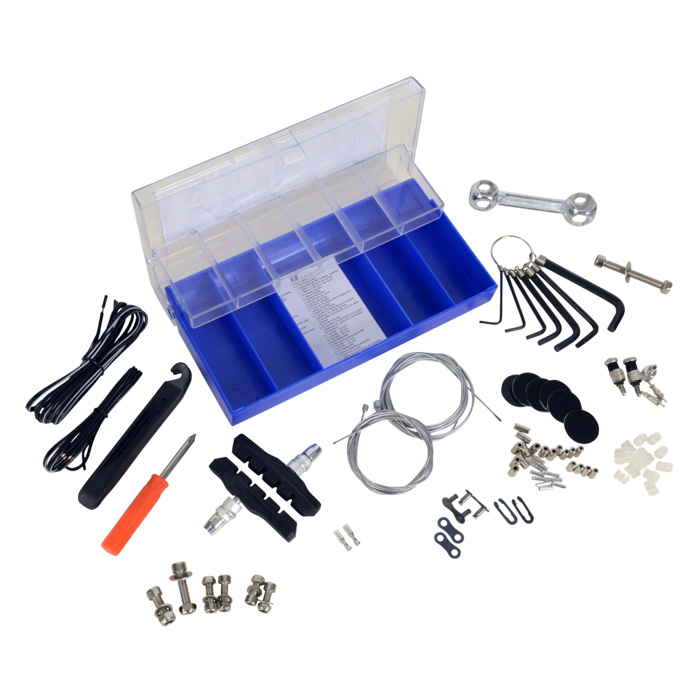 FISCHER Fahrrad Ersatzteil Set 100-teilig