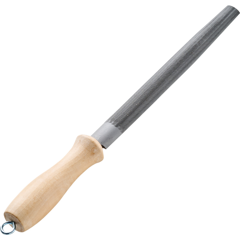 GERMANIA&reg; Halbrundfeile 200 mm mit Holzgriff