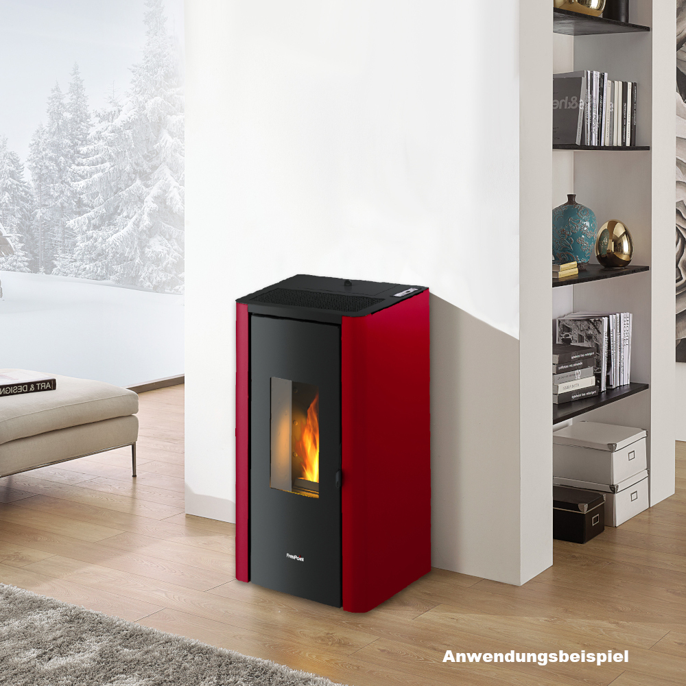 Pelletofen "INDIGO EVO" bordeaux image number 1