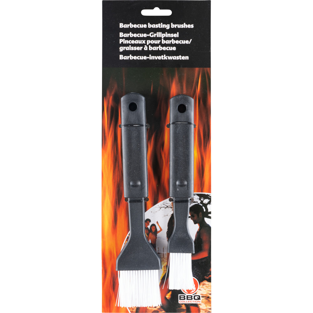 BBQ Grillpinsel-Set 2-teilig, Kunststoff, 19 und 21 cm - B-Ware image number 1