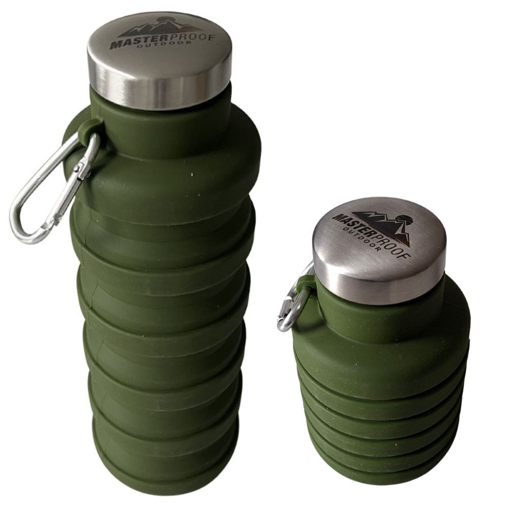 Trinkflasche 500 ml faltbar - 2-fach sortiert