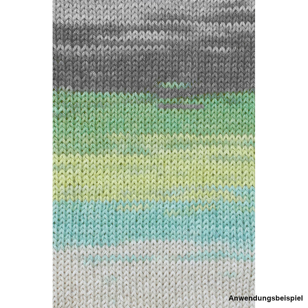 Garn Cotton Quick 100 g, natur-t&uuml;rkis-gelb-gr&uuml;n image number 2