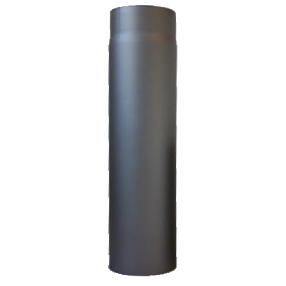 Ofenrohr gerade &Oslash; 150 x 500 mm Stahlblech gussgrau