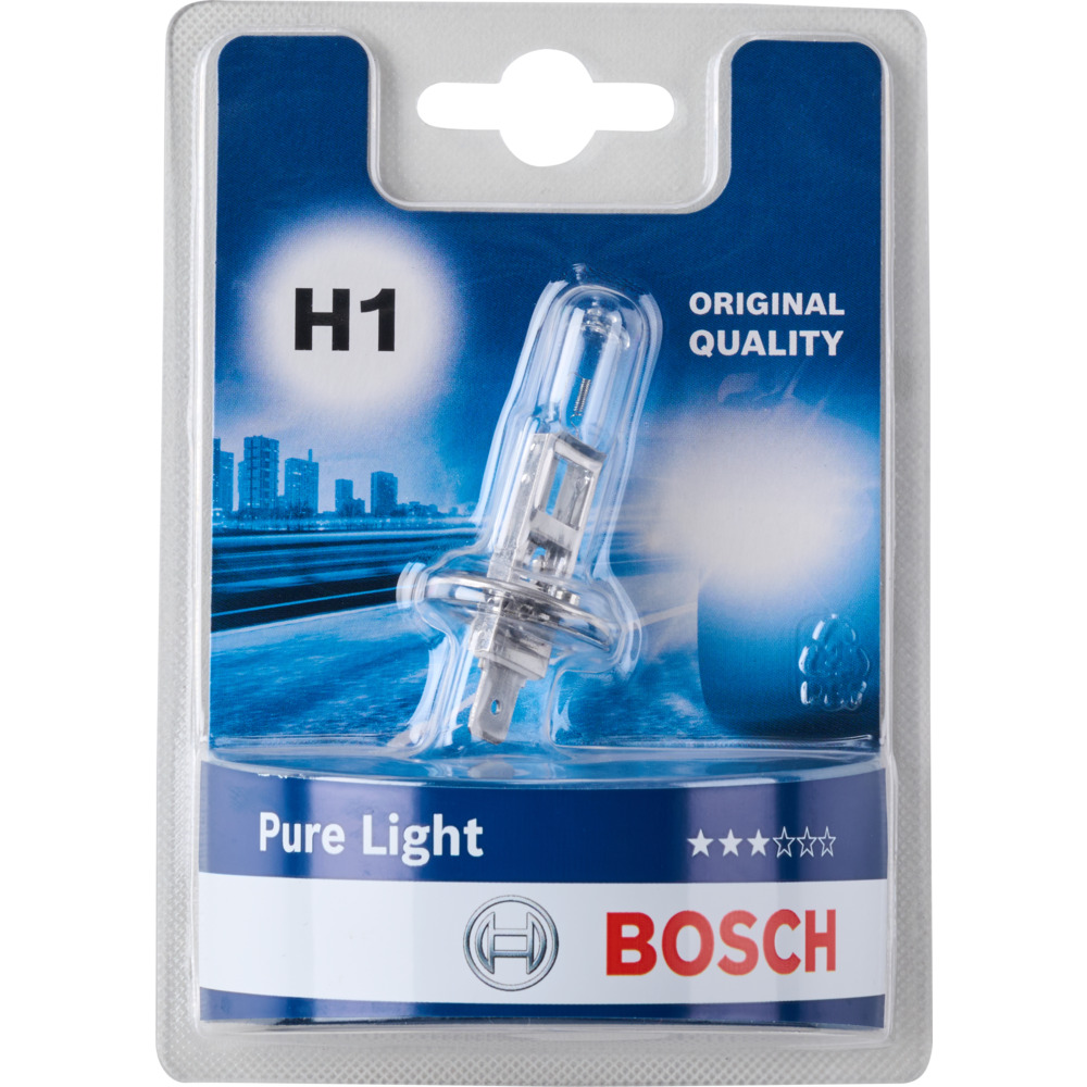 BOSCH Pure Light H1 Halogen-Scheinwerferlampe