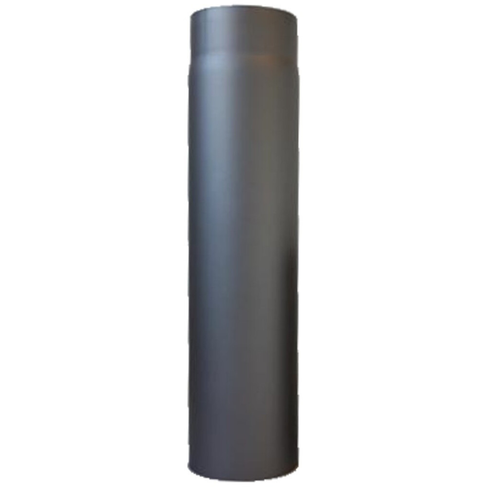 Ofenrohr gerade &Oslash;150x1000 mm Stahlblech gussgrau