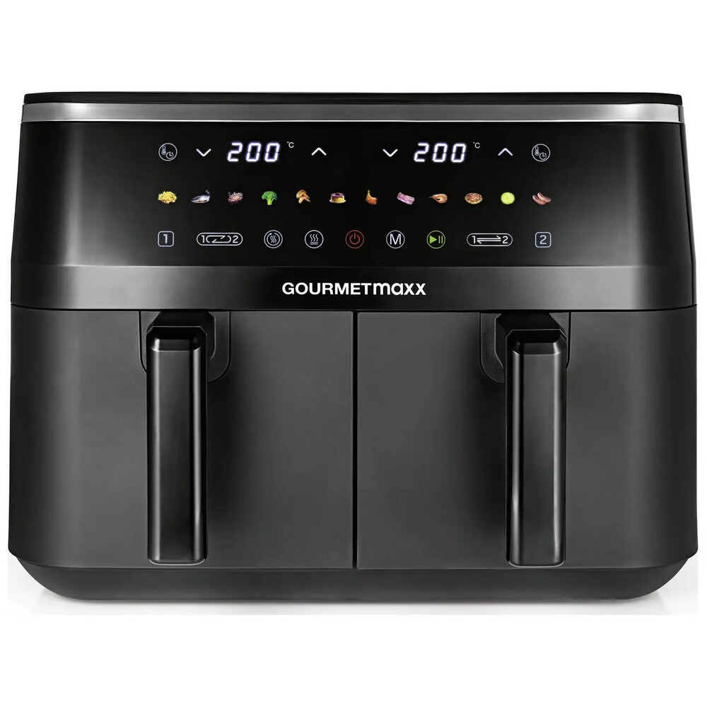 GOURMETmaxx Doppel-Hei&szlig;luftfritteuse 3100 Watt image number 1