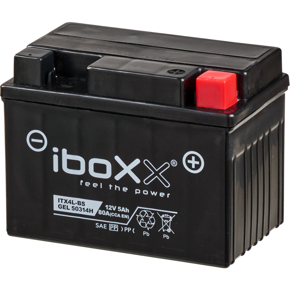 iboxx Motorradbatterie GEL 12V5Ah ITX4L-BS Zweirad-Starterbatterie image number 2