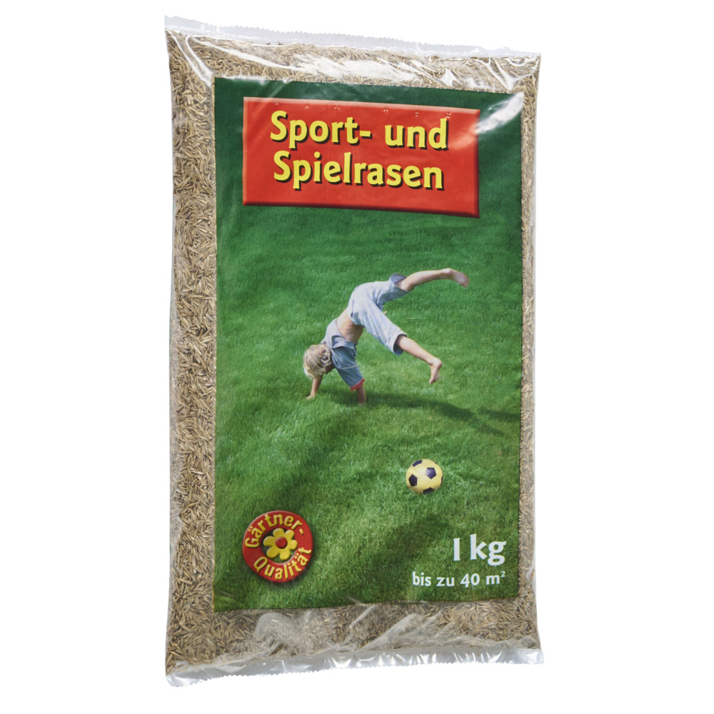 Sport- und Spielrasen Rasensamen 1 kg f&uuml;r bis 40 m&sup2;