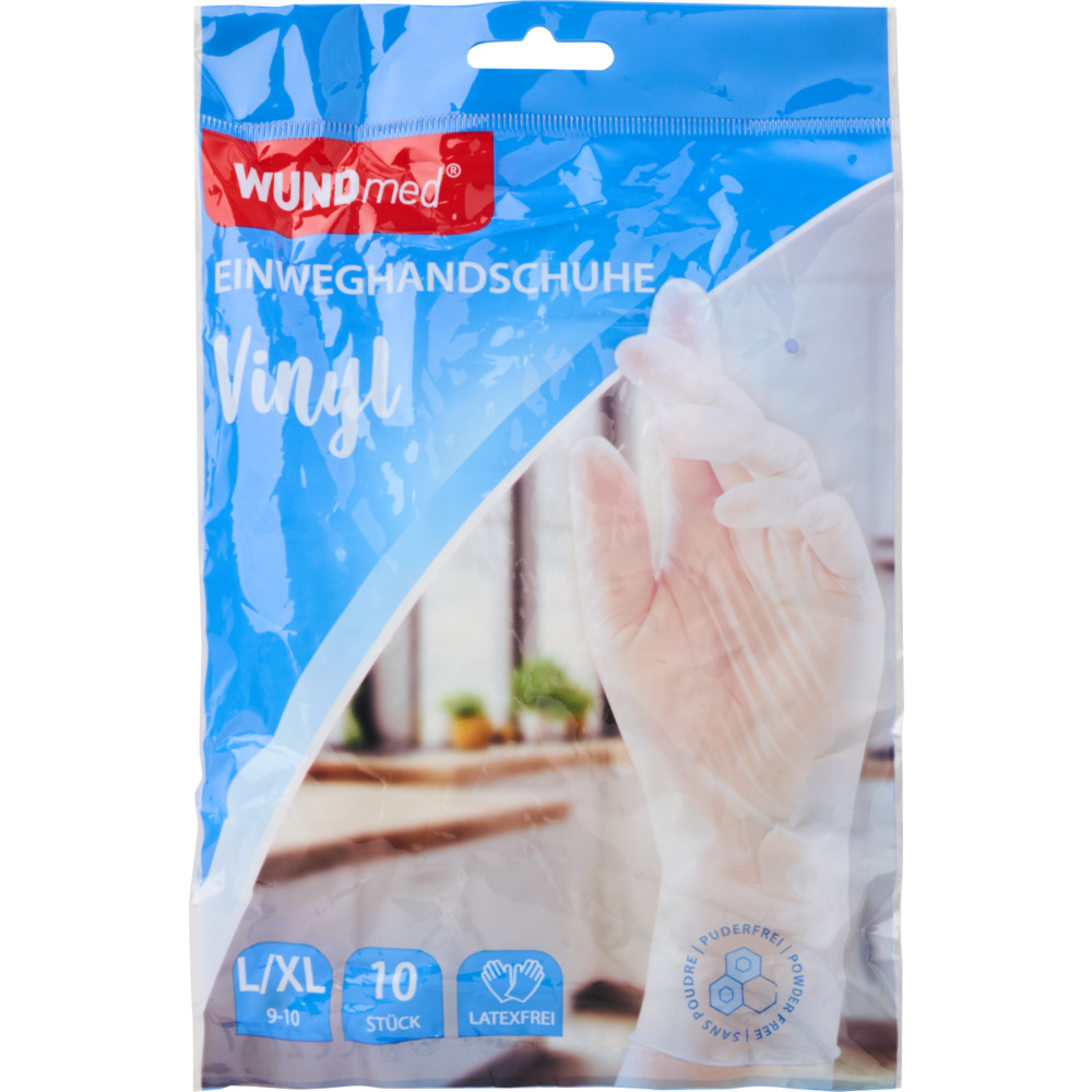 WUNDmed&reg; Einmalhandschuhe Vinyl Gr. L/XL, 10 St&uuml;ck