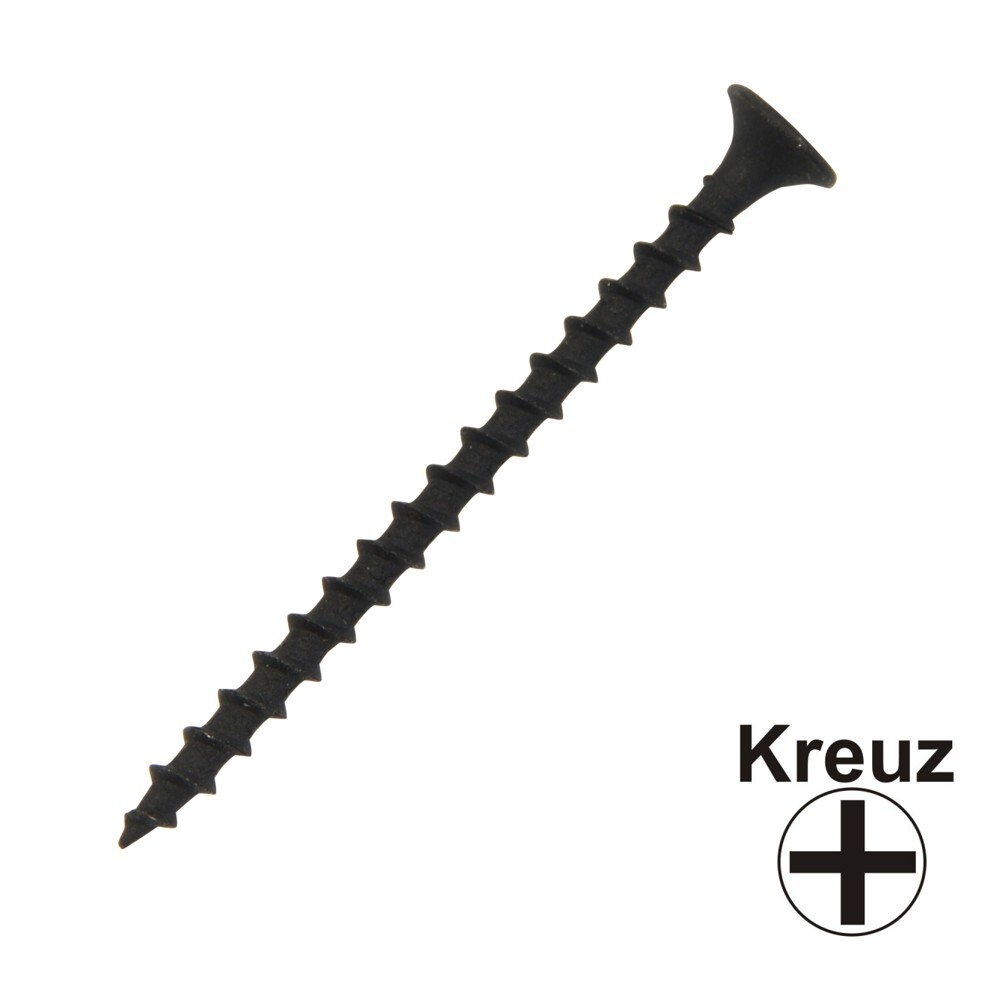 Schnellbauschraube fein 3,9x35 Vollgewinde Trompetenkopf-H Kreuzschlitz Gipsplattenschraube