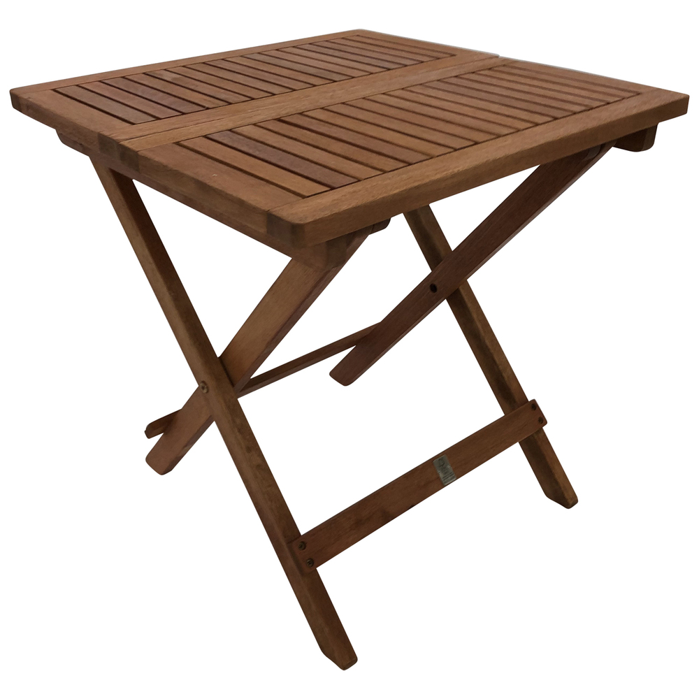 Klapp-Beistelltisch 50 x 50 x 50 cm Eukalyptus ge&ouml;lt