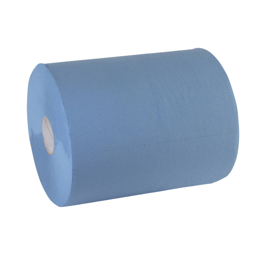 Putztuchrolle 2-lagig 33x36 cm 500 Blatt 2er-Pack blau image number 1