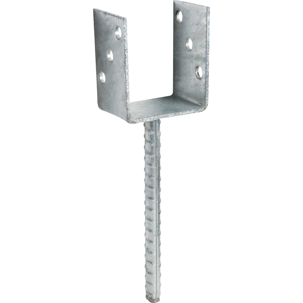 U-Pfostentr&auml;ger 71 x 100 mm, mit Betonanker