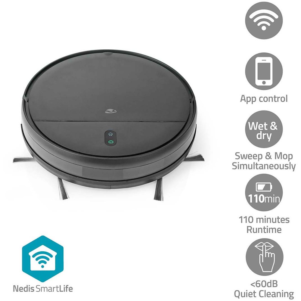 Nedis SmartLife Saugroboter mit Wischfunktion image number 1