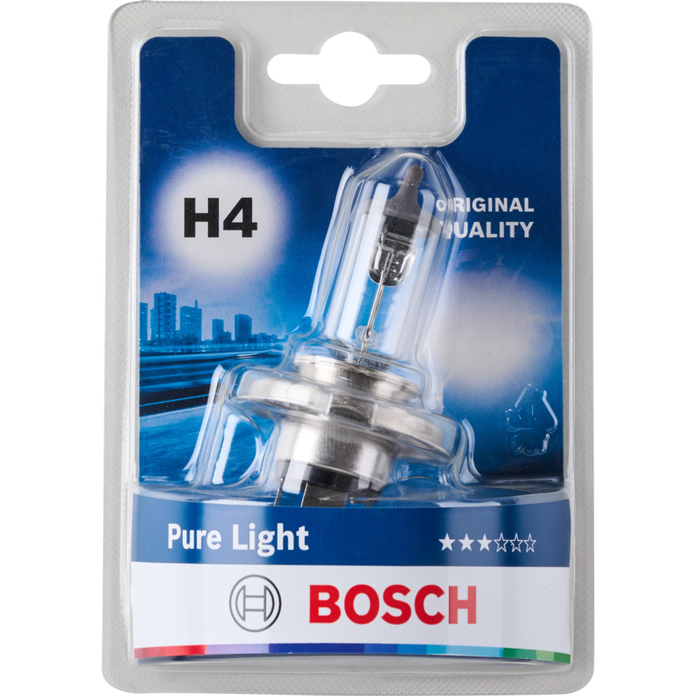 BOSCH Pure Light H4 Halogen-Scheinwerferlampe