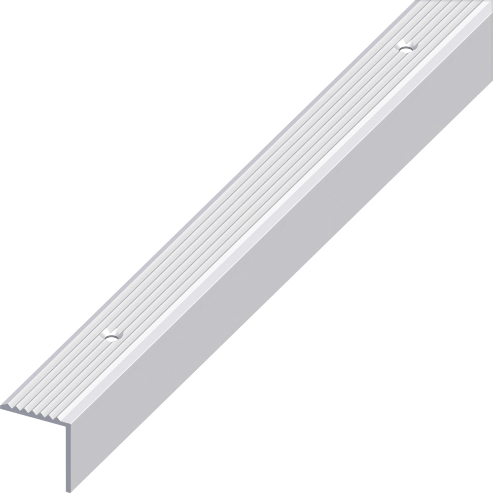 Treppen-Profil schmal Aluminium eloxiert 2000 x 19 x 20 mm silberfarben
