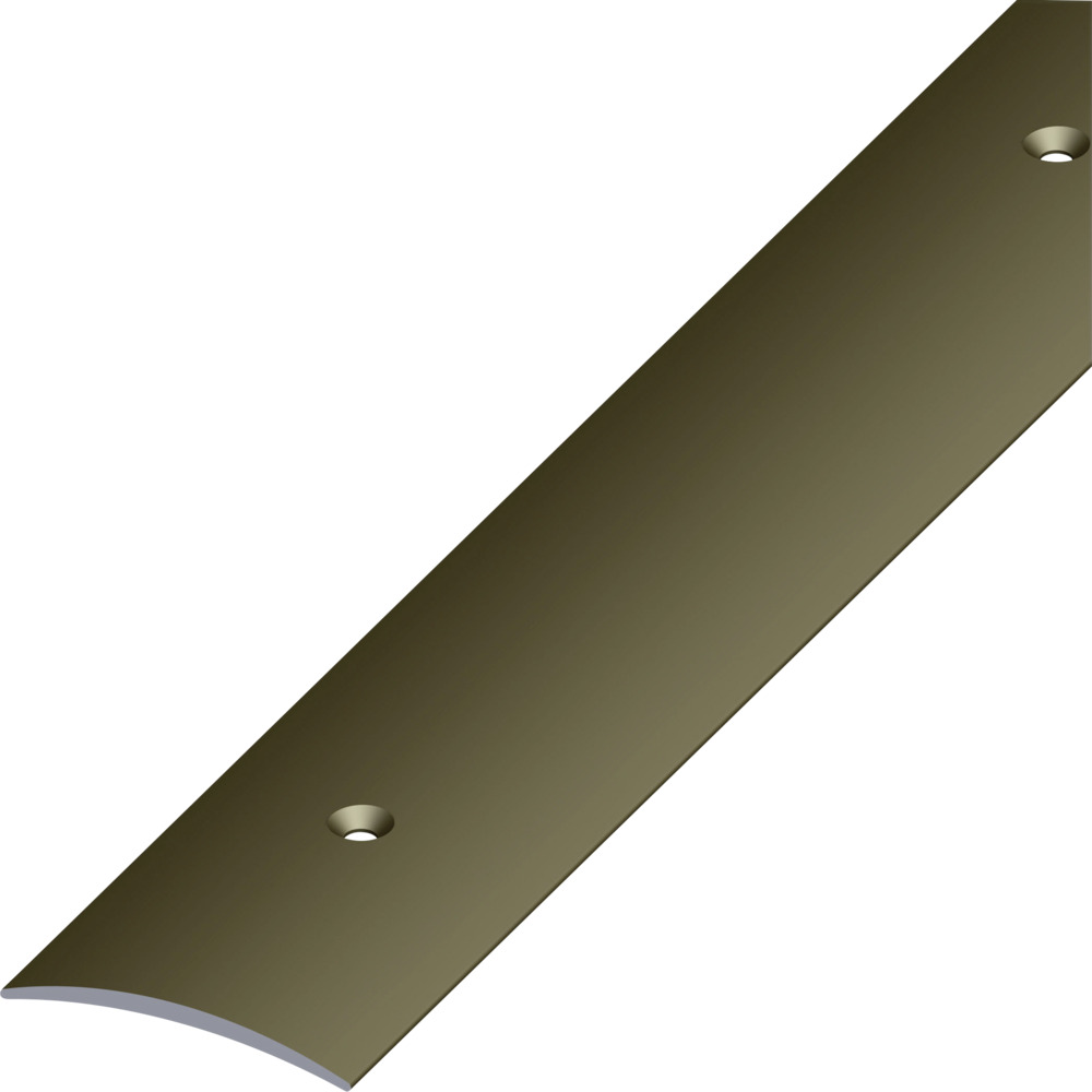 &Uuml;bergangsprofil Aluminium eloxiert 1000 x 30 x 5 mm bronzefarben gelocht