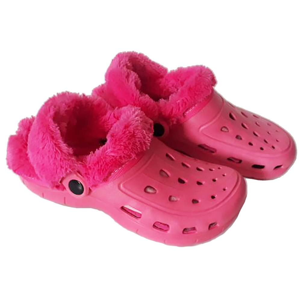 Clogs Gr&ouml;&szlig;e 36 bis 45 aus Kunststoff in verschiedenen Farben mit Fell image number 1