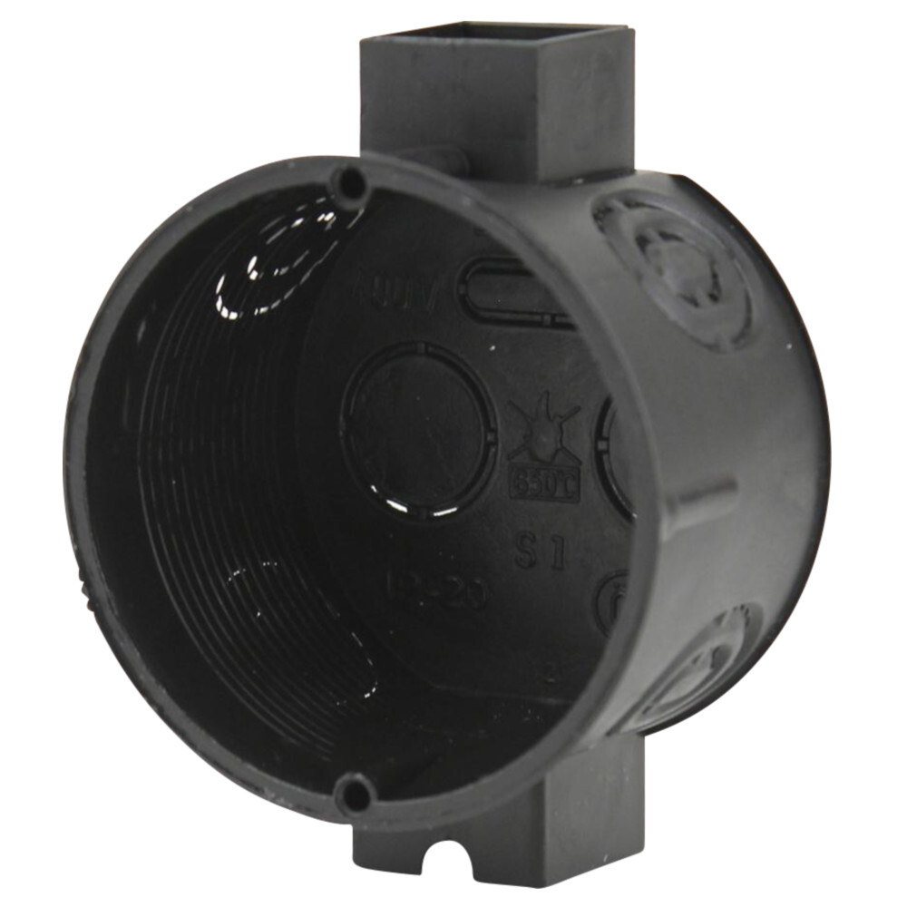 Unterputz-Schalterdose &Oslash; 60 mm x T 60 mm schwarz
