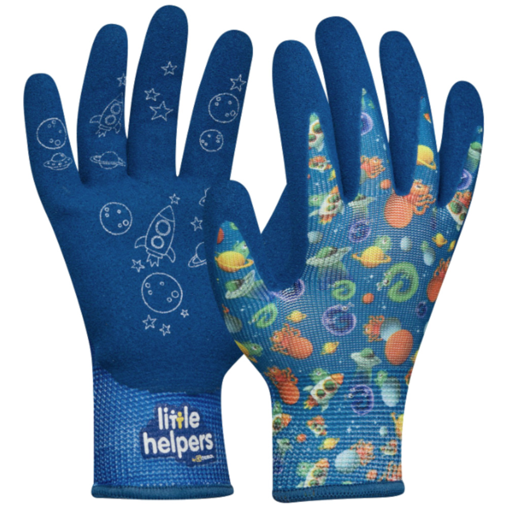 Handschuhe "Little Helpers" Gr. 3 Weltall-Motiv