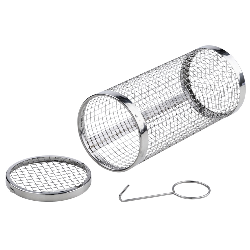 Grillkorb rollbar aus Edelstahl mit Haken 20 x 9 cm image number 1