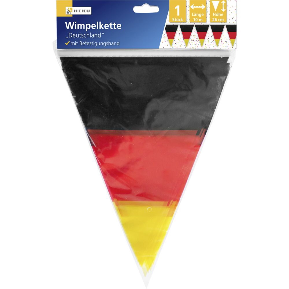 Wimpelkette 10 m x 26 cm, Deutschland image number 1