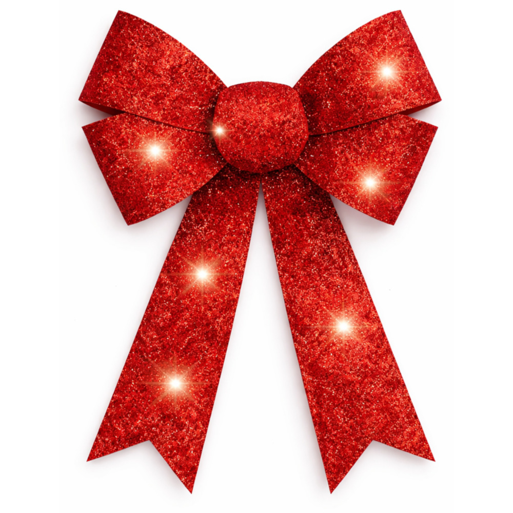 LED-Schleife rot 22 x 5 x 31 cm