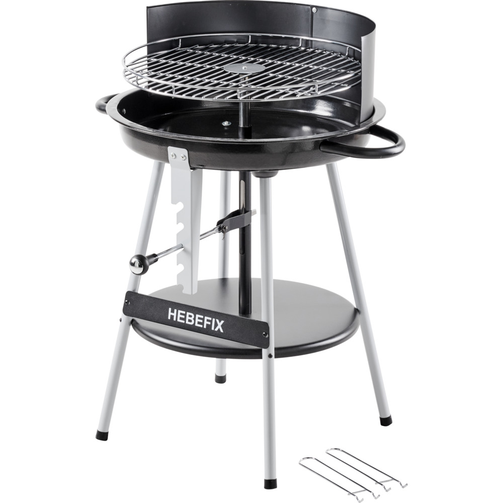 Holzkohlegrill mit Hebelh&ouml;henverstellung &Oslash; 46,5 cm Grillrost