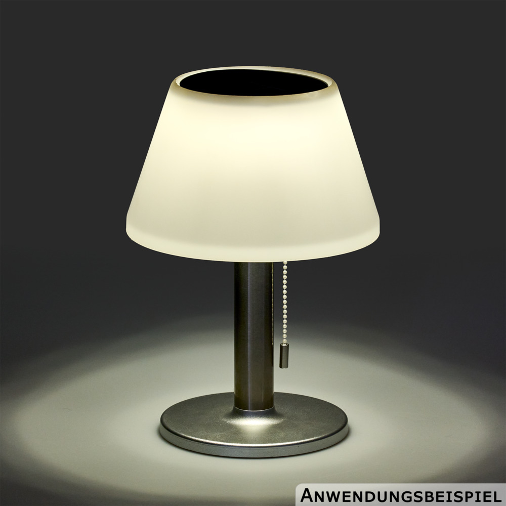 Solar-LED-Tischleuchte 20 cm mit 10 LEDs warmwei&szlig; image number 1