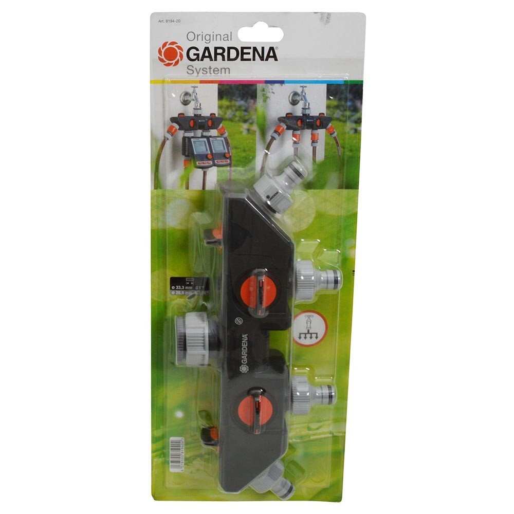 GARDENA 4-Wege-Verteiler G1&ldquo;- 3/4&ldquo;