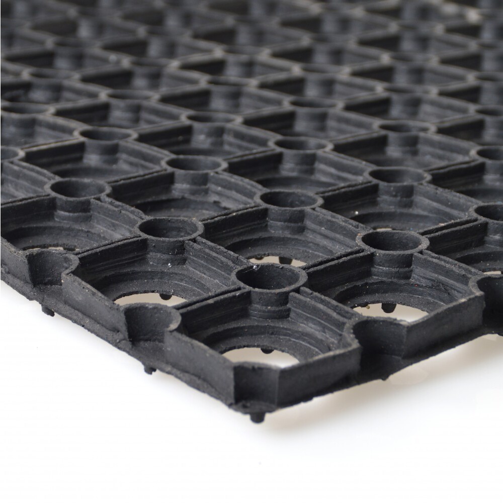 Fu&szlig;matte aus Gummi 100 x 50 cm, Ringform image number 2