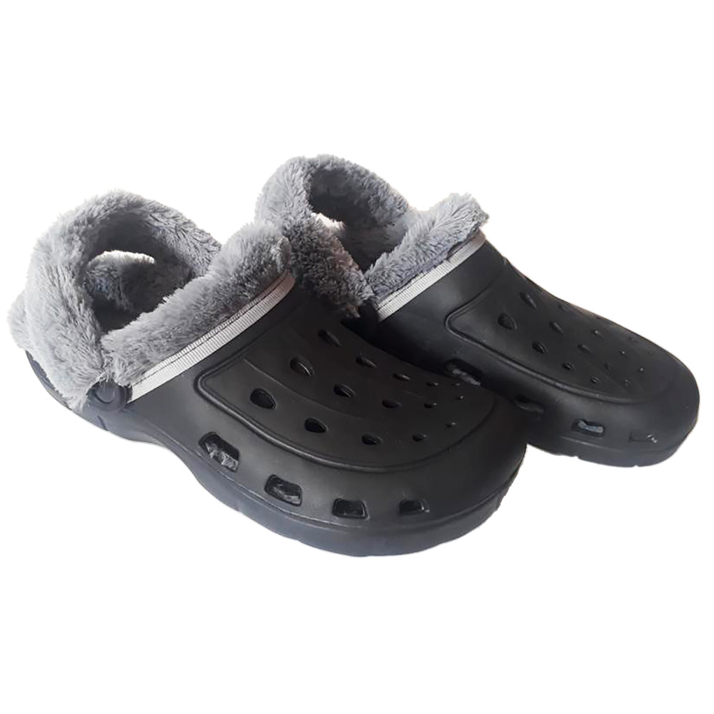 Clogs Gr&ouml;&szlig;e 36 bis 45 aus Kunststoff in verschiedenen Farben mit Fell