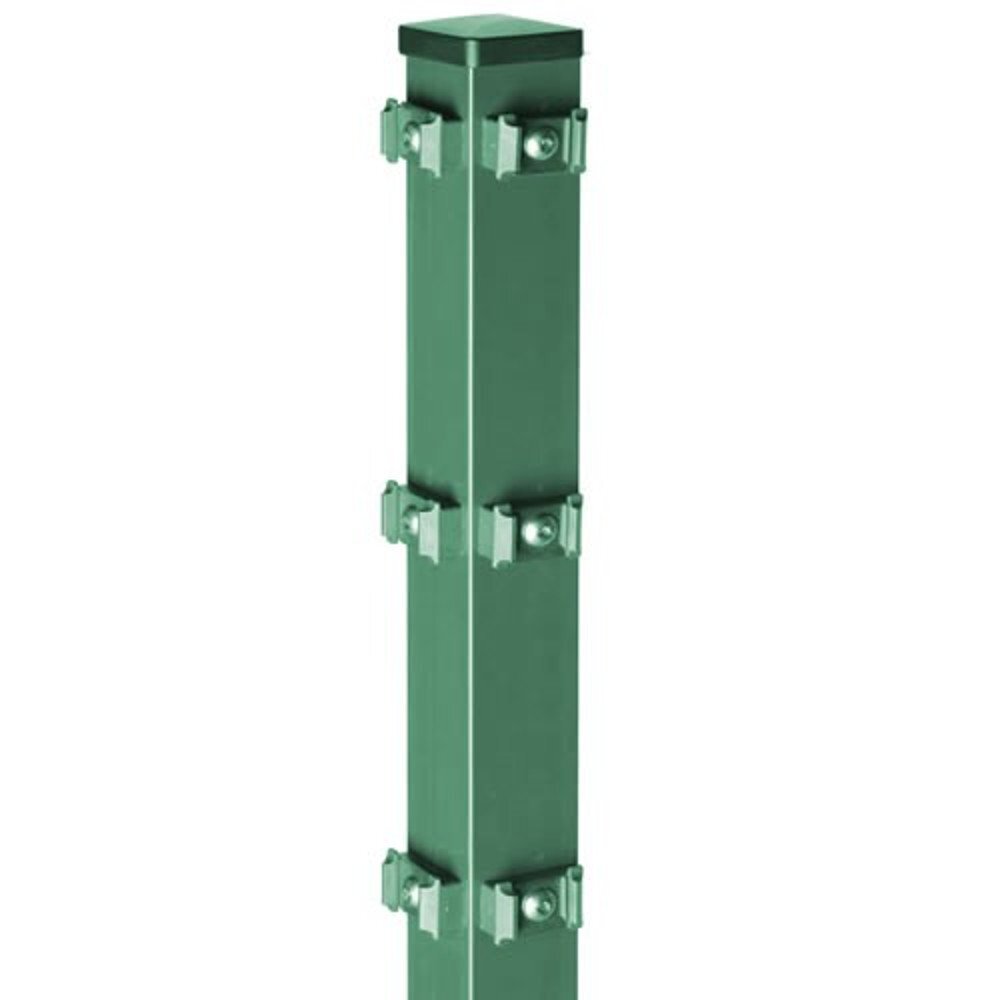 Zaun Eckpfosten Typ PM 1500 mm, Zaunh&ouml;he 1030 mm f&uuml;r Zaun Michl in Moosgr&uuml;n