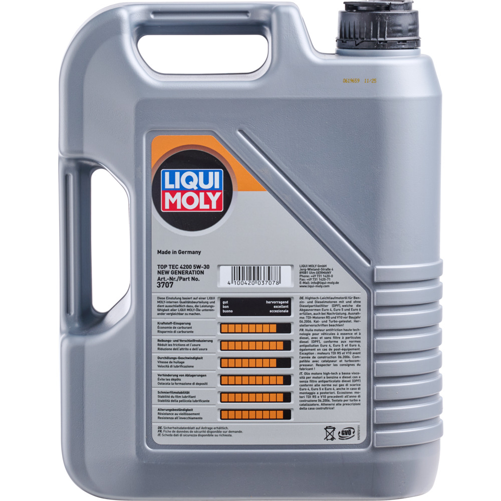 LIQUI MOLY Motor&ouml;l 5 Liter Top Tec 4200 5W-30 image number 2