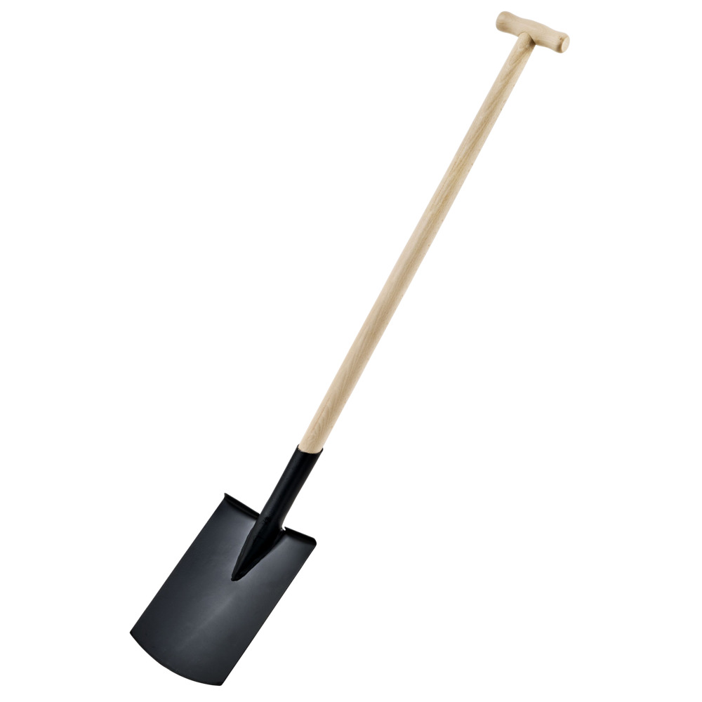 G&auml;rtnerspaten mit Holzstiel