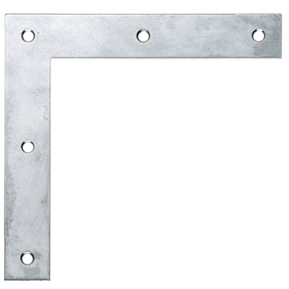 Flachwinkel 120 x 120 x 20 mm aus Edelstahl