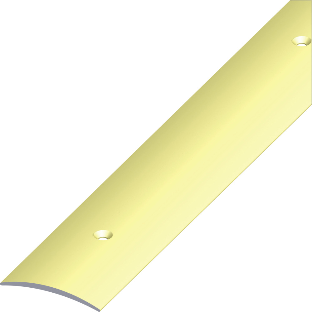 &Uuml;bergangsprofil Aluminium eloxiert 2000 x 30 x 5 mm messingfarben gelocht
