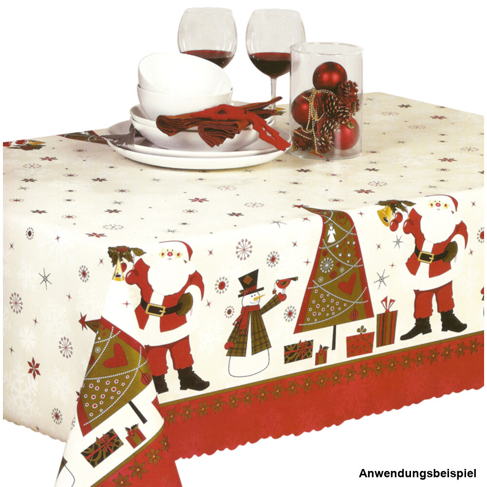 Wachstuch X-Mas 1,40m Nikolaus