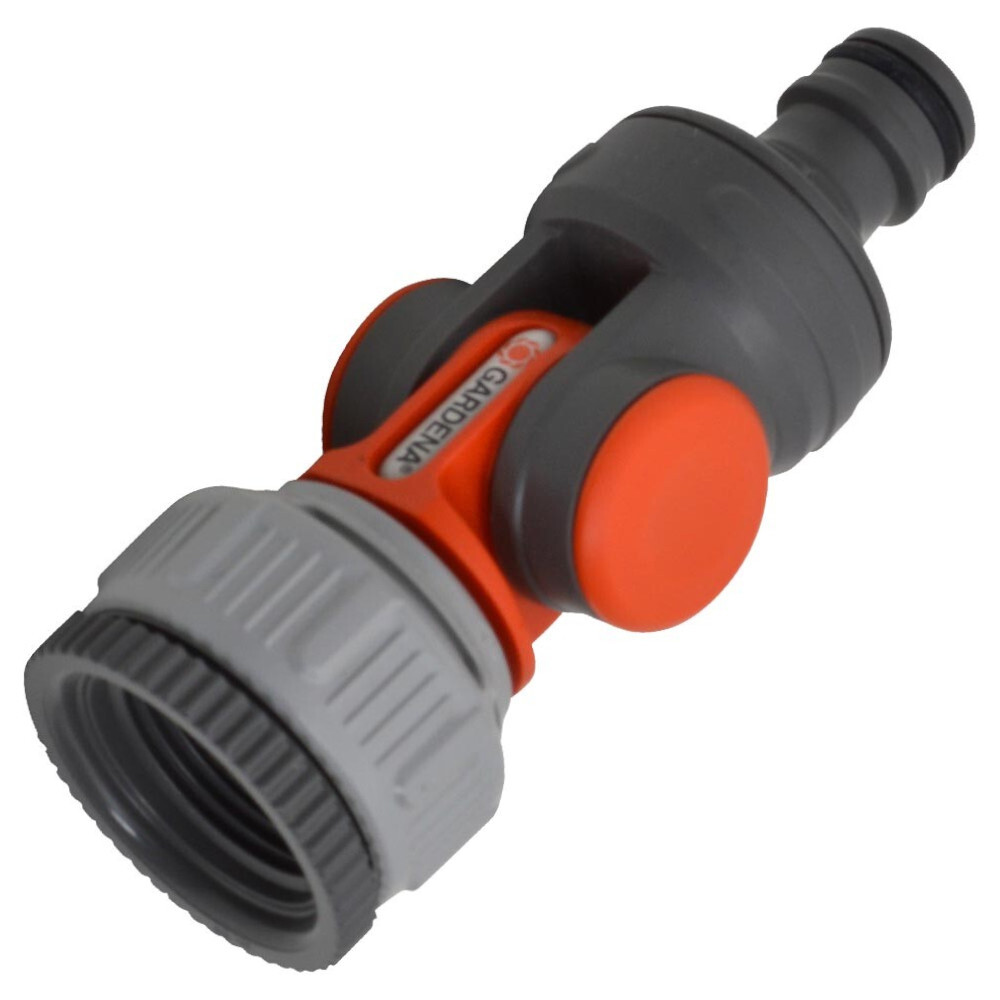 GARDENA Winkel-Hahnverbinder f&uuml;r 1 Zoll und 3/4 Zoll Wasserhahn