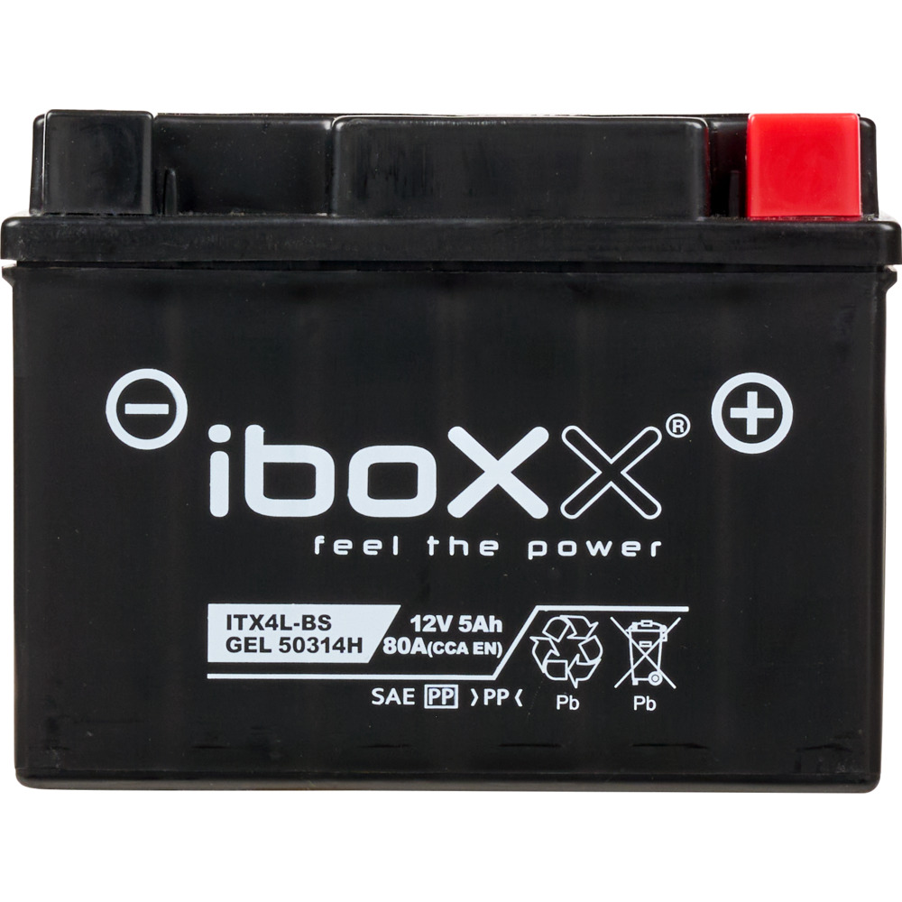 iboxx Motorradbatterie GEL 12V5Ah ITX4L-BS Zweirad-Starterbatterie image number 1