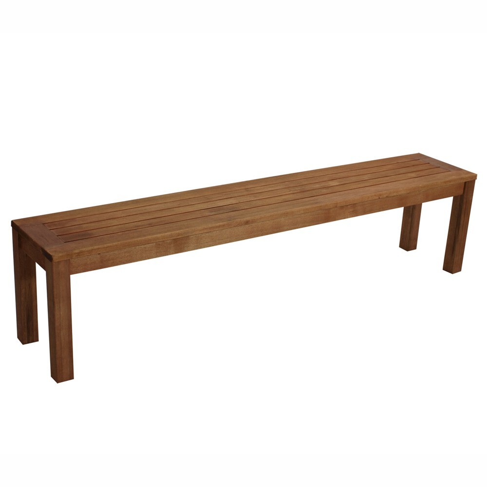 Hockerbank XL, 190 x 36 x 46 cm, Holz Eukalyptus ge&ouml;lt