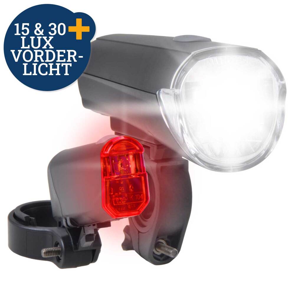 LED-Fahrrad-Beleuchtungs‑Set 1W 30 LUX image number 1